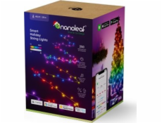 Nanoleaf  Holiday String Light - vnitřní/venkovní osvětlení vánočního stromku 20m (250 LED včetně ovladače) (technologie Matter) (černá)