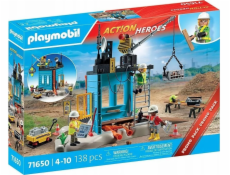 PLAYMOBIL 71650 Action Heroes staveniště, stavebnice