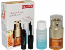 Clarins  SET (DVOJITÉ OČNÍ SÉRUM 20ML + RYCHLÝ ODSTRAŇOVAČ OČÍ 50ML + MASCARA SUPRA LIFT & CURL 3ML)