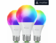 Nanoleaf  Essentials Smart Bulbs - sada 3 žárovek Žárovky A19-A60-E27 (technologie Matter)