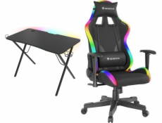 Genesis Holm 200 RGB stůl Black 113 cmx60 cm + Trit 600 RGB černý (NFG-1577)