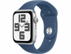 Chytré hodinky Apple Watch SE Gen.2 GPS 44mm Silver Alu Sport M/L Navy Blue (MXER3)