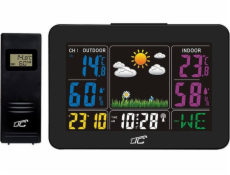 Meteostanice LTC Meteostanice LTC s barevným displejem, teploměrem, vlhkoměrem - černá