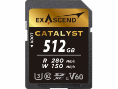 Karta ExAscend Catalyst SDXC 512GB Class 10 UHS-II/U3 V60 (EX512GSDV60)