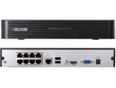 BCS rekordér IP RECORDER BCS-B-NVR0801-8P(2.0) 8 KANÁLŮ, 8 PoE BCS ZÁKLADNÍ