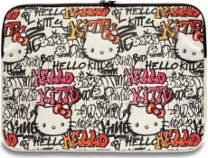 Case Sourcing Hello Kitty Sleeve HKCSZPDGPTE 14 béžová/béžová Zip PU Štítky Graffiti