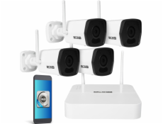 BCS rekordér Monitorovací sada 4 BCS-B-KITW(2.0) wifi kamery