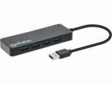 Manhattan  7portový USB Hub A-Stecker A-Buchse 5Gbit/s černý