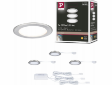 Paulmann EBL SET set vestavného nábytku 3x2,5W 3x180lm 3000K 12V kartáčovaná litina / plast