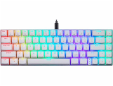 Mechanická herní klávesnice Motospeed CK67 RGB (bílá)