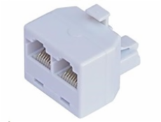 Rozdvojka RJ45, 1x8p8c/2x8p8c - telefonní