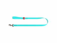 WAUDOG waterproof light accumulating dog leash 25mm wide, 183 cm long blue