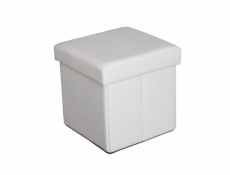 Pouf Domoletti XYF1368B, biely, 38 cm x 38 cm x 38 cm