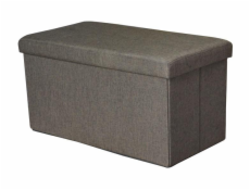 Pouf Domoletti XYF634B, hnedý, 76,5 cm x 40,5 cm x 40,5 cm