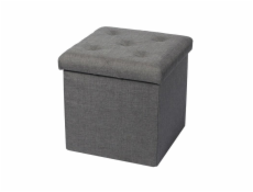 Pouf Domoletti XYF15447BE, sivý, 38 cm x 38 cm x 37,5 cm