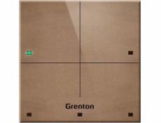 GRENTON TOUCH PANEL / 4 TOUCH FIELDS / TF-BUS / LIGHT MADE OF NATURAL LEATHER FRONT