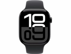 Apple Watch Series 10 GPS 46mm Jet Black Aluminium Case with Black Sport Band - M/L