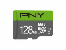 Karta PNY Elite MicroSDXC 128 GB Class 10 UHS-I/U1 A1 V10 (P-SDU128V11100EL-GE)