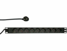 LogiLink Power strip PDU 19 1U 9x Schuko CEE 7/3 (PDU9C03)