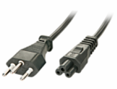 Lindy IEC320-C5f napájecí kabel, černý 2m (30412)