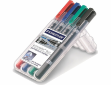 Staedtler STAEDTLER Perm. Marker Lumocolor duo 4St Box