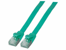 EFB RJ45 U/FTP plochý kabel, kat. 6A, PVC, 2 m, zelený(K5545GN.2)