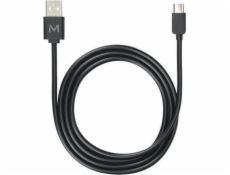 Mobilis USB-A - USB-C USB kabel 1 m černý (001278)