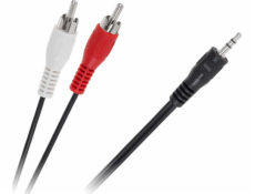 Kabel LP Jack 3,5 mm - RCA (Cinch) x2 1,8 m černý (LEC-KPO2747-1,8)