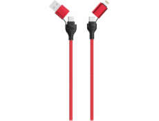 USB 2GO USB-A - USB-C kabel 1,2 m červený (797370)