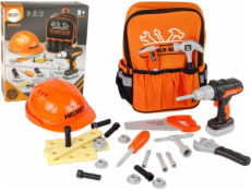 Sada LeanToys pro kutily v batohu Helmet Tools Orange