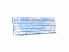 MageGee MK-STAR wired keyboard (white and blue)