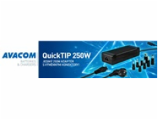 AVACOM QuickTIP 250W - univerzální adaptér pro notebooky + 8 konektorů