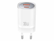 Nástěnná nabíječka XO CE21, 30W, GaN, 1x USB-C, 1x USB-A