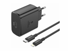 Foneng EU62 USB-C 45W power charger + USB-C to lightning cable (black)