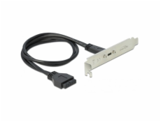 USB 3.2 Gen 1 Slotblende, 19 Pin Buchse > USB-C Buchse