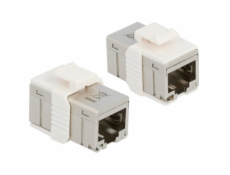 Adapter RJ-45 Buchse > RJ-45 Buchse kompakt, Cat.6a, Kupplung