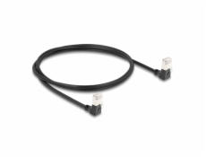 Patch kabel RJ-45 Cat.6a S/FTP, Slim 90° úhlový