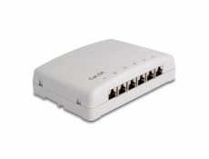 DeLOCK Mini Desktop Patch Panel 6 Port Cat.6a