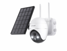 Wireless 5MP WiFi outdoor camera ieGeek ZS-GX4S white with solar panel