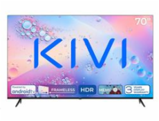 KIVI - 70 , UHD, Android TV 11, Černá, 3840x2160, 60 Hz,rep. 2x12W, 115 kWh/1000h , BT5, HDMI 4x, USB 2x