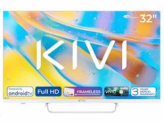 KIVI - 32 , FHD, Android TV 11, Bílá, 1920x1080, 60 Hz,rep. 2x8W, 26 kWh/1000h , BT5.1, HDMI 3x, USB 2x