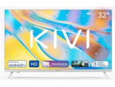 KIVI - 32 , HD, AndroidTV 11, Bílá, 1366x768, 60 Hz, rep.2x8W, 26 kWh/1000h , HDMI 3x, USB 2x,