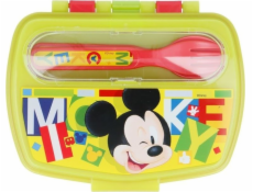 Mickey Mouse - Lunchbox so sadou príborov univerzálny