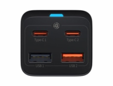 Baseus GaN3 Pre nabíjačka 2x USB-A 2x USB-C 3 A (CCGP040101)