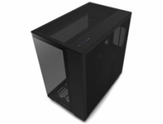 NZXT H9 Flow CM-H91FB-01 NZXT skriňa H9 Flow dvojkomorová ATX / 4x120mm fan / až 10xfan / perforovaný top / preskl. bočnice, front / čierna