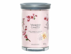 Svíčka ve skleněném válci Yankee Candle, Růžové třešně a vanilka, 567 g