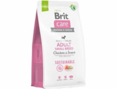 BRIT Care Dog Sustainable Adult Small Breed Chicken & Insect - dry dog food - 1 kg