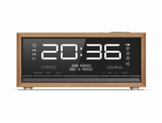 CARNEO C100, rádio DAB+, FM, BT, budík, OLED, wood