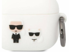 Karl Lagerfeld Karl Lagerfeld KLACA3SILKCW kryt AirPods 3 biely/biely Silikón Karl & Choupette