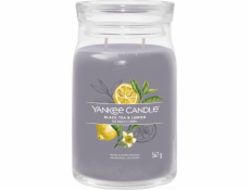 Svíčka ve skleněné dóze Yankee Candle, Černý čaj s citrónem, 567 g